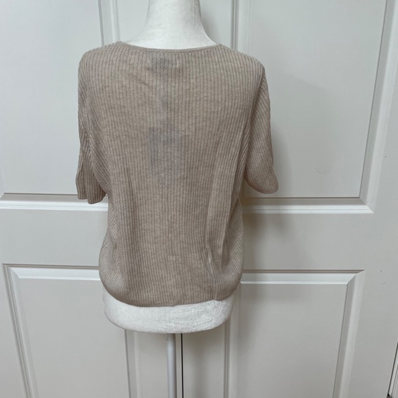 Pearl Button Cropped Silk/Cashmere Cardigan from NAADAM - Picture 5 of 8